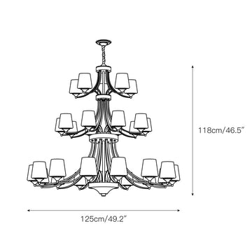 Enclave Chandelier – detail 8 — Dimension drawings 6