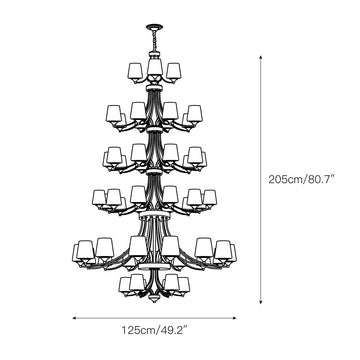 Enclave Chandelier – detail 11 — Dimension drawings 9