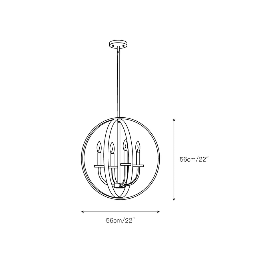 Erindale Pendant Light – detail 3 — Dimension drawings 1