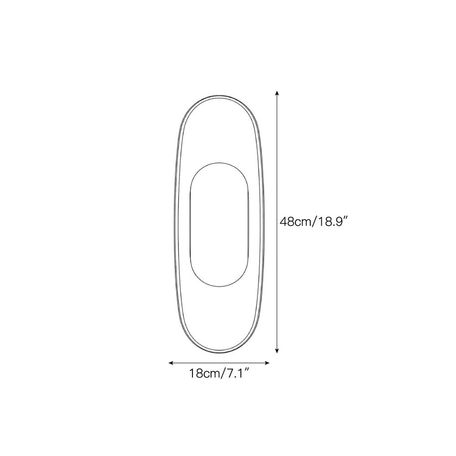 مصباح جداري Esculpa الألباستر — Dimension drawings 1