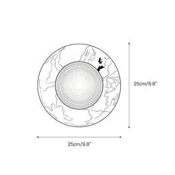 Ethereal Moon Wall Sconce – detail 3 — Dimension drawings 1