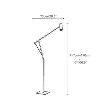 Ettorino Floor Lamp – detail 3 — Dimension drawings 1