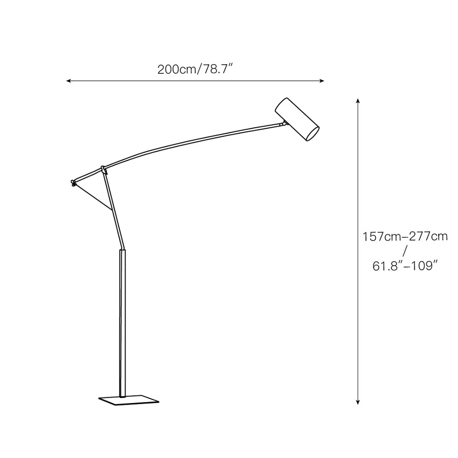 Ettorino Floor Lamp – detail 4 — Dimension drawings 2