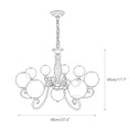 Load image into Gallery viewer, Evelyn Glass Chandelier