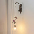 Load image into Gallery viewer, Evelyn Glass Rose Wall Sconce
