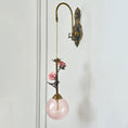 Load image into Gallery viewer, Evelyn Glass Rose Wall Sconce