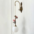 Load image into Gallery viewer, Evelyn Glass Rose Wall Sconce