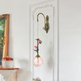 Load image into Gallery viewer, Evelyn Glass Rose Wall Sconce