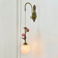 Load image into Gallery viewer, Evelyn Glass Rose Wall Sconce