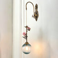 Load image into Gallery viewer, Evelyn Glass Rose Wall Sconce