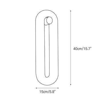 Fader Alabaster Wall Lamp – detail 3 — Dimension drawings 1