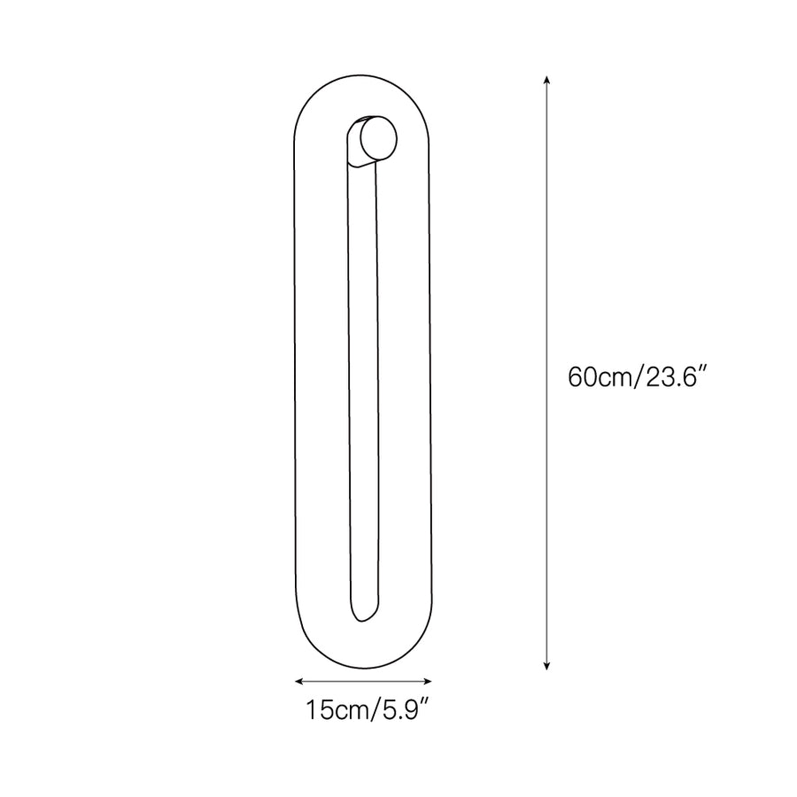 Fader Alabaster Wall Lamp – detail 4 — Dimension drawings 2
