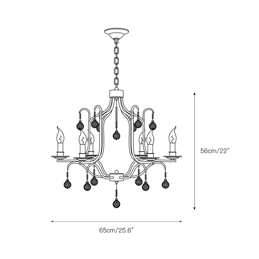 Fairchild Chandelier – detail 3 — Dimension drawings 1