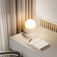 Load image into Gallery viewer, Fin Travertine Table Lamp (Built-in Battery)