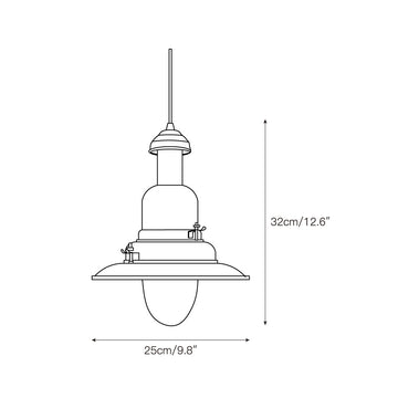 Fisherman Pendant Lamp – detail 3 — Dimension drawings 1