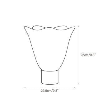 Fleurissant Table Lamp – detail 3 — Dimension drawings 1