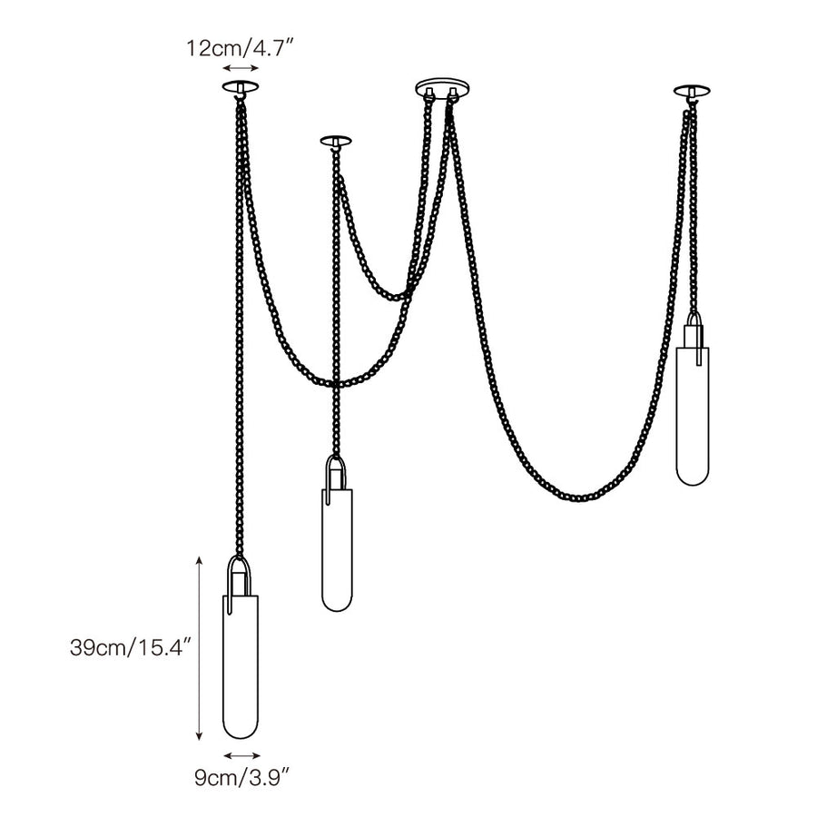 Flint Alabaster Pendant Lamp – detail 4 — Dimension drawings 2