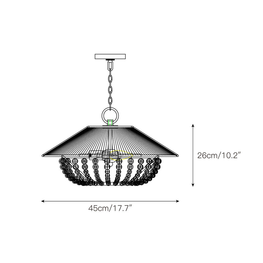 Flint Farmhouse Pendant Lamp – detail 4 — Dimension drawings 1