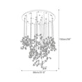 Load image into Gallery viewer, Floating Branches Crystal Flower Chandelier