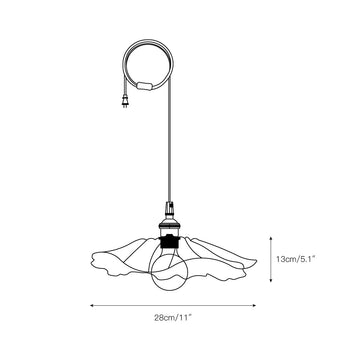 Flower Glass Swag Lights – detail 3 — Dimension drawings 1