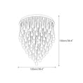 Load image into Gallery viewer, Flush Mounted Glass Rainrop Flush Mount Ceiling Light