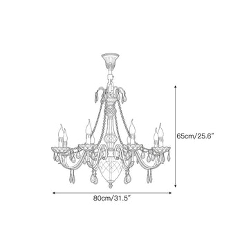 ثريا Fontainebleau النحاس الأصفر — Dimension drawings 2