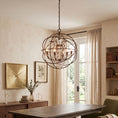 Load image into Gallery viewer, Foucault Single Orb Pendant Lamp