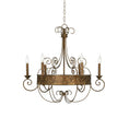 Load image into Gallery viewer, Franklin Rust Candlestick Chandelier