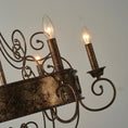 Load image into Gallery viewer, Franklin Rust Candlestick Chandelier