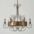Load image into Gallery viewer, Franklin Rust Candlestick Chandelier
