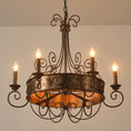 Load image into Gallery viewer, Franklin Rust Candlestick Chandelier