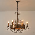 Load image into Gallery viewer, Franklin Rust Candlestick Chandelier