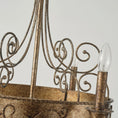 Load image into Gallery viewer, Franklin Rust Candlestick Chandelier