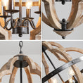Load image into Gallery viewer, Freemont Wood Pendant Lamp