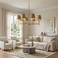 Load image into Gallery viewer, Whitney Brass Chandelier