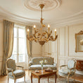 Load image into Gallery viewer, Borgia Brass Chandelier
