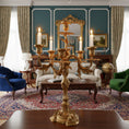 Load image into Gallery viewer, French Brass Seven-Light Candelabra