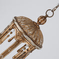Bild in Galerie-Betrachter laden, French Woodcarving Lantern Pendant Lamp