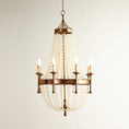 Load image into Gallery viewer, Frosted Crystal Bead Chandelier