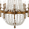 Load image into Gallery viewer, Frosted Crystal Bead Chandelier