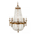 Load image into Gallery viewer, Frosted Crystal Bead Chandelier