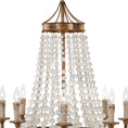 Load image into Gallery viewer, Frosted Crystal Bead Chandelier