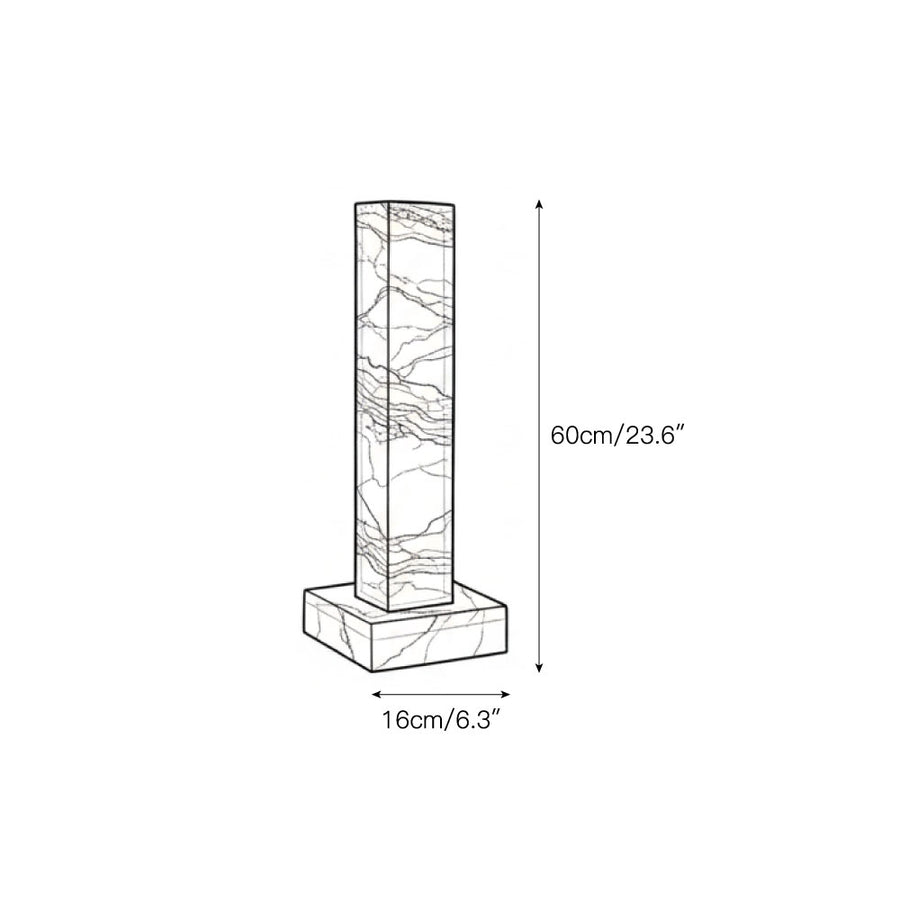 Frozen Alabaster Floor Lamp – detail 3 — Dimension drawings 1