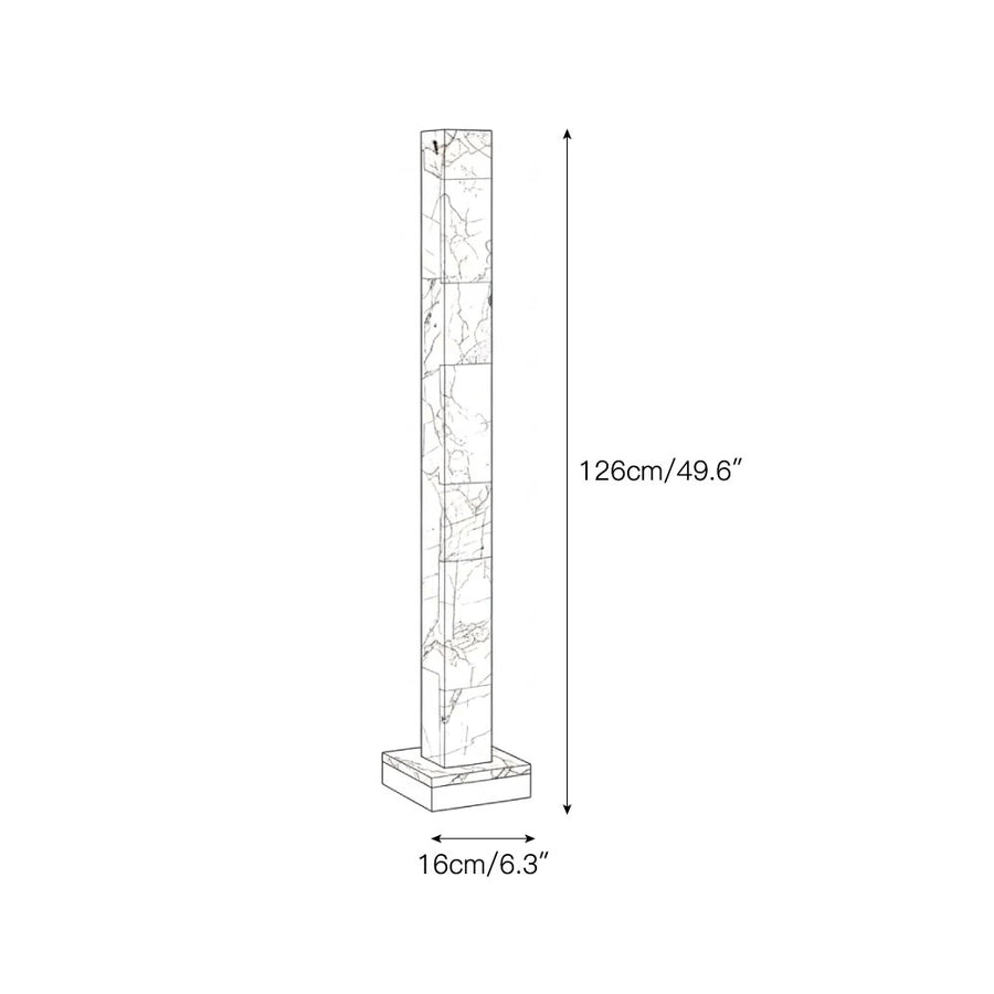 Frozen Alabaster Floor Lamp – detail 5 — Dimension drawings 3