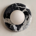 Load image into Gallery viewer, Orli Black Marble Sconce
