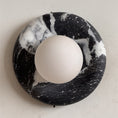 Load image into Gallery viewer, Orli Black Marble Sconce