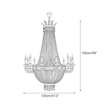 Gabriella Chandelier — Dimension drawings 2