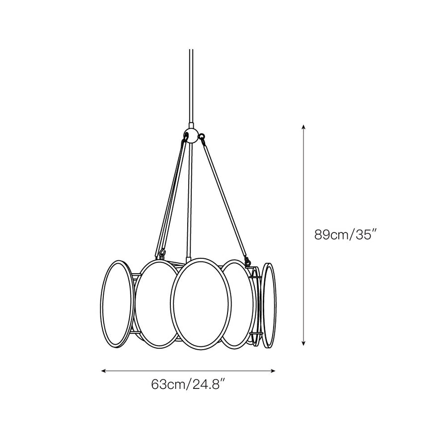 Galaxy Chandelier – detail 3 — Dimension drawings 1