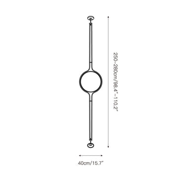 Garrault-Delord Ceiling Floor Lamp – detail 3 — Dimension drawings 1