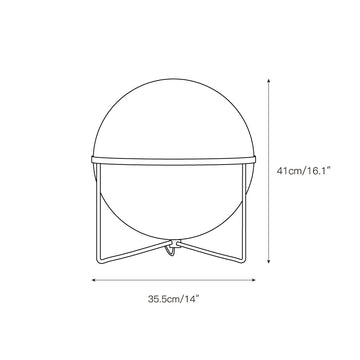Garrault-Delord Table Lamp – detail 3 — Dimension drawings 1